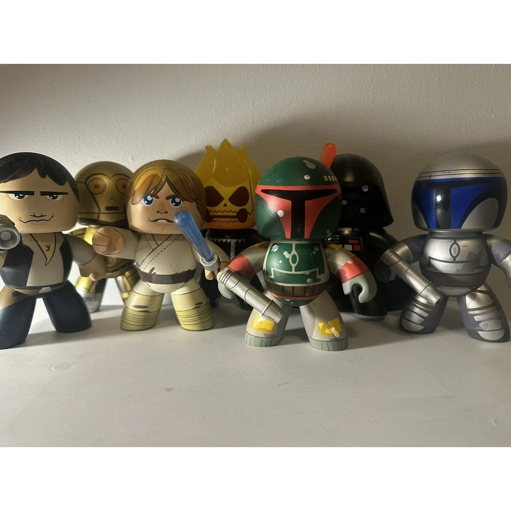 Star Wars &‎ Ghost Rider Mighty Muggs Lot of 7 Action Figure Toys